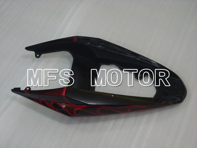 Suzuki GSXR600 GSXR750 2004-2005 Injection ABS Fairing - Flame - Black Red - MFS2237 - Fairings Kit