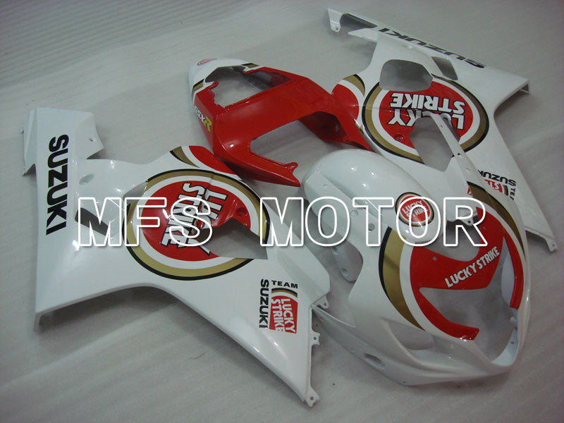 Suzuki GSXR600 GSXR750 2004-2005 Injection ABS Fairing - Luky Strike - White Red - MFS2243 - Fairings Kit