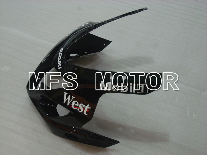 Suzuki GSXR600 GSXR750 2004-2005 Injection ABS Fairing - West - Black White - MFS2284 - Fairings Kit