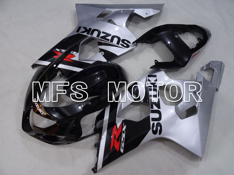 Suzuki GSXR600 GSXR750 2004-2005 Injection ABS Fairing - Factory Style - Black Silver - MFS2285 - Fairings Kit