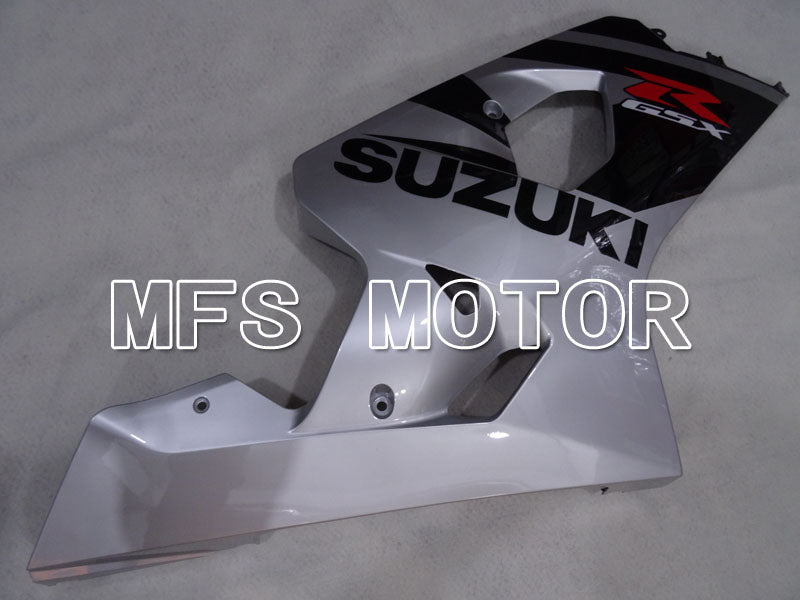 Suzuki GSXR600 GSXR750 2004-2005 Injection ABS Fairing - Factory Style - Black Silver - MFS2285 - Fairings Kit
