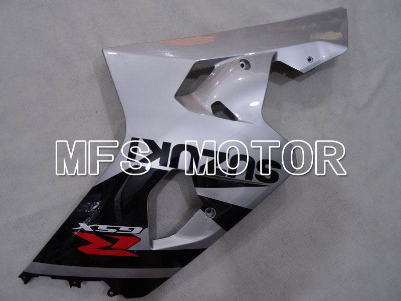 Suzuki GSXR600 GSXR750 2004-2005 Injection ABS Fairing - Factory Style - Black Silver - MFS2285 - Fairings Kit