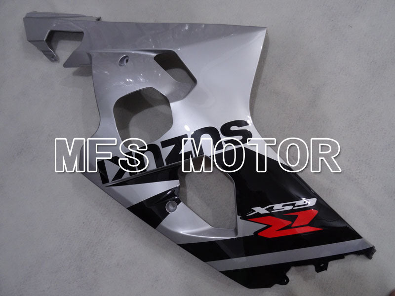 Suzuki GSXR600 GSXR750 2004-2005 Injection ABS Fairing - Factory Style - Black Silver - MFS2285 - Fairings Kit