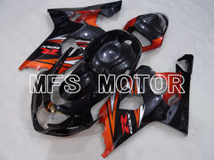 Suzuki GSXR600 GSXR750 2004-2005 Injection ABS Fairing - Factory Style - Black Orange - MFS2288 - Fairings Kit