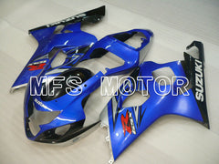 Suzuki GSXR600 GSXR750 2004-2005 Injection ABS Fairing - Factory Style - Black Blue - MFS2293 - Fairings Kit