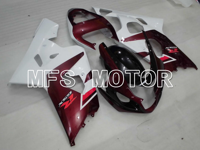 Suzuki GSXR600 GSXR750 2004-2005 Injection ABS Fairing - Factory Style - White Red wine color - MFS2295 - Fairings Kit