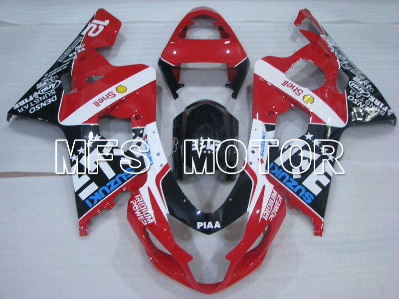 Suzuki GSXR600 GSXR750 2004-2005 Injection ABS Fairing - Shell - Black Red - MFS2297 - Fairings Kit