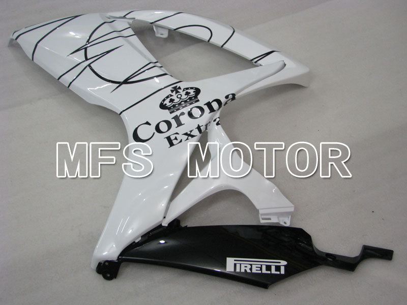 Suzuki GSXR600 GSXR750 2006-2007 Injection ABS Fairing - Corona - Black White - MFS2326 - Fairings Kit