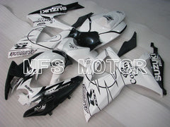 Suzuki GSXR600 GSXR750 2006-2007 Injection ABS Fairing - Corona - Black White - MFS2328 - Fairings Kit