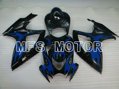 Suzuki GSXR600 GSXR750 2006-2007 Injection ABS Fairing - Factory Style - Black Blue - MFS2336 - Fairings Kit