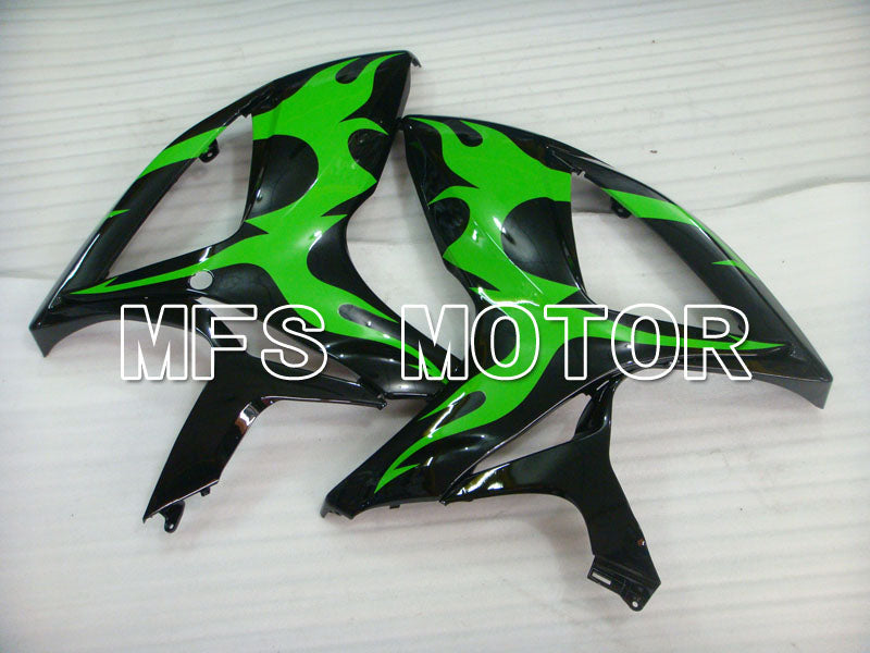 Suzuki GSXR600 GSXR750 2006-2007 Injection ABS Fairing - Factory Style - Black Green - MFS2337 - Fairings Kit