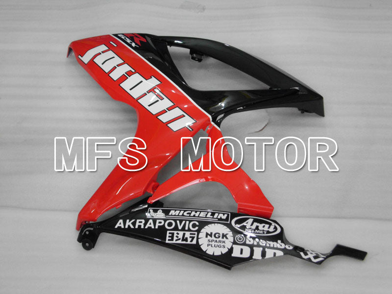 Suzuki GSXR600 GSXR750 2006-2007 Injection ABS Fairing - Jordan - Black Red - MFS2342 - Fairings Kit
