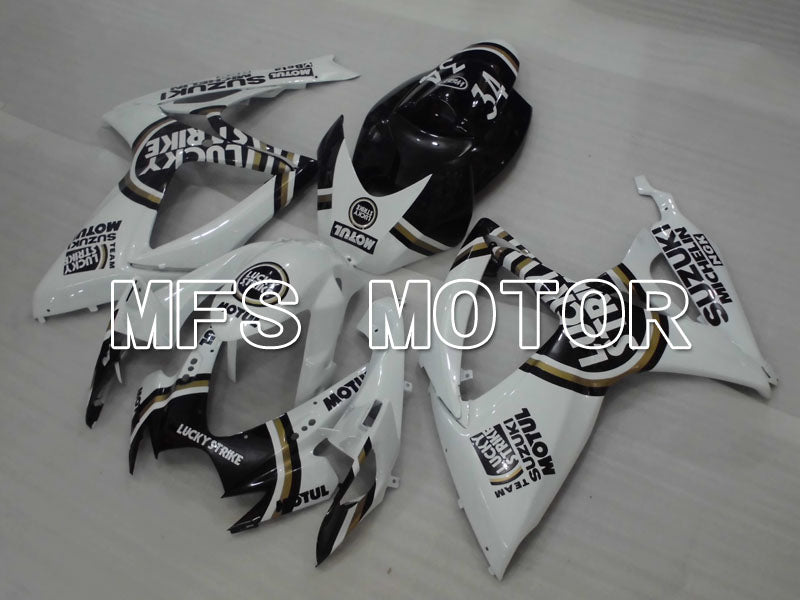 Suzuki GSXR600 GSXR750 2006-2007 Injection ABS Fairing - Lucky Strike - Black White - MFS2350 - Fairings Kit