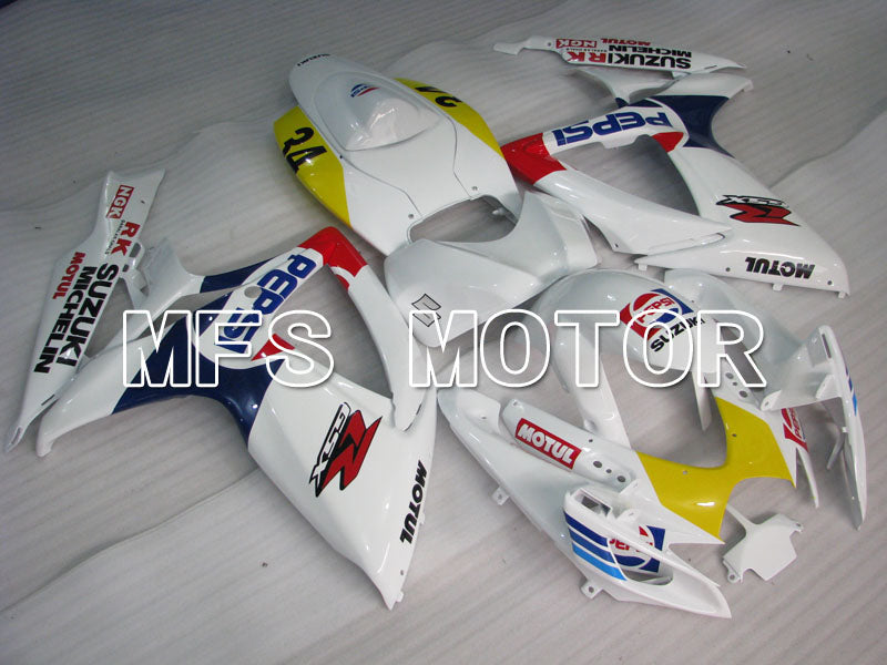 Suzuki GSXR600 GSXR750 2006-2007 Injection ABS Fairing - PEPSI - White - MFS2366 - Fairings Kit