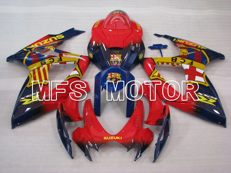 Suzuki GSXR600 GSXR750 2006-2007 Injection ABS Fairing - FCB - Blue Red - MFS2376 - Fairings Kit