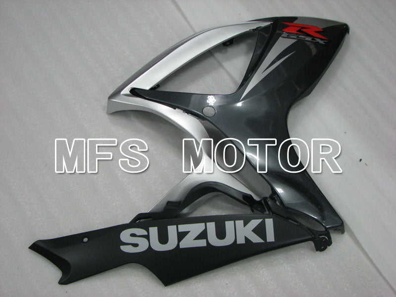 Suzuki GSXR600 GSXR750 2006-2007 Injection ABS Fairing - Factory Style - Black Silver - MFS2386 - Fairings Kit