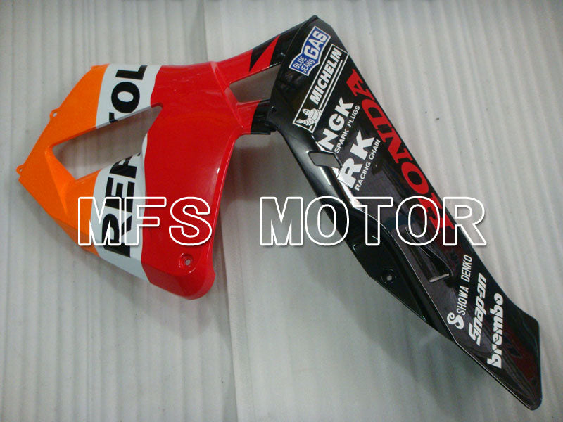 Honda CBR600RR 2005-2006 Injection ABS Fairing - Repsol - Orange Red Black - MFS2387 - Fairings Kit