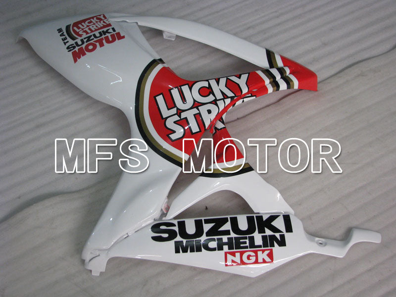 Suzuki GSXR600 GSXR750 2006-2007 Injection ABS Fairing - Lucky Strike - White Red - MFS2414 - Fairings Kit