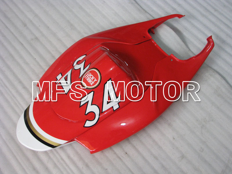 Suzuki GSXR600 GSXR750 2006-2007 Injection ABS Fairing - Lucky Strike - White Red - MFS2414 - Fairings Kit