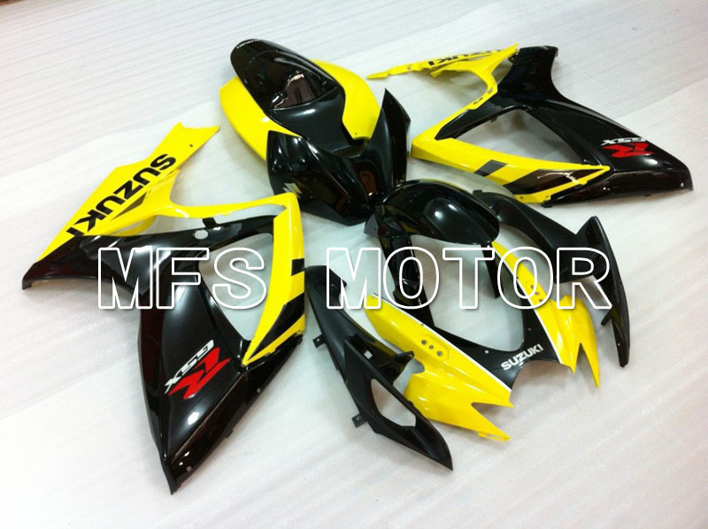 Suzuki GSXR600 GSXR750 2006-2007 Injection ABS Fairing - Factory Style - Black Yellow - MFS2415 - Fairings Kit