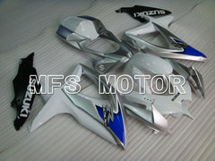 Suzuki GSXR600 GSXR750 2008-2010 Injection ABS Fairing - Factory Style - White Silver - MFS2428 - Fairings Kit