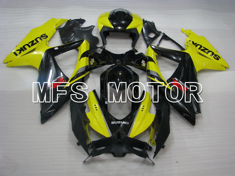 Suzuki GSXR600 GSXR750 2008-2010 Injection ABS Fairing - Factory Style - Black Yellow - MFS2441 - Fairings Kit