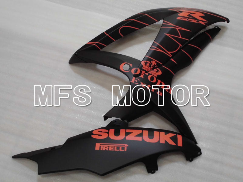 Suzuki GSXR600 GSXR750 2008-2010 Injection ABS Fairing - Corona - Black Orange - MFS2451 - Fairings Kit