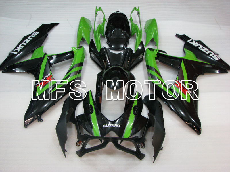 Suzuki GSXR600 GSXR750 2008-2010 Injection ABS Fairing - Factory Style - Black Green - MFS2474 - Fairings Kit