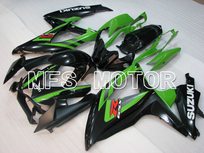 Suzuki GSXR600 GSXR750 2008-2010 Injection ABS Fairing - Factory Style - Black Green - MFS2474 - Fairings Kit