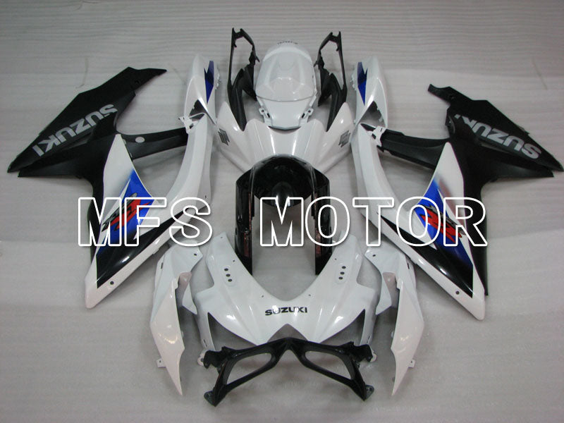 Suzuki GSXR600 GSXR750 2008-2010 Injection ABS Fairing - Factory Style - Black White - MFS2477 - Fairings Kit