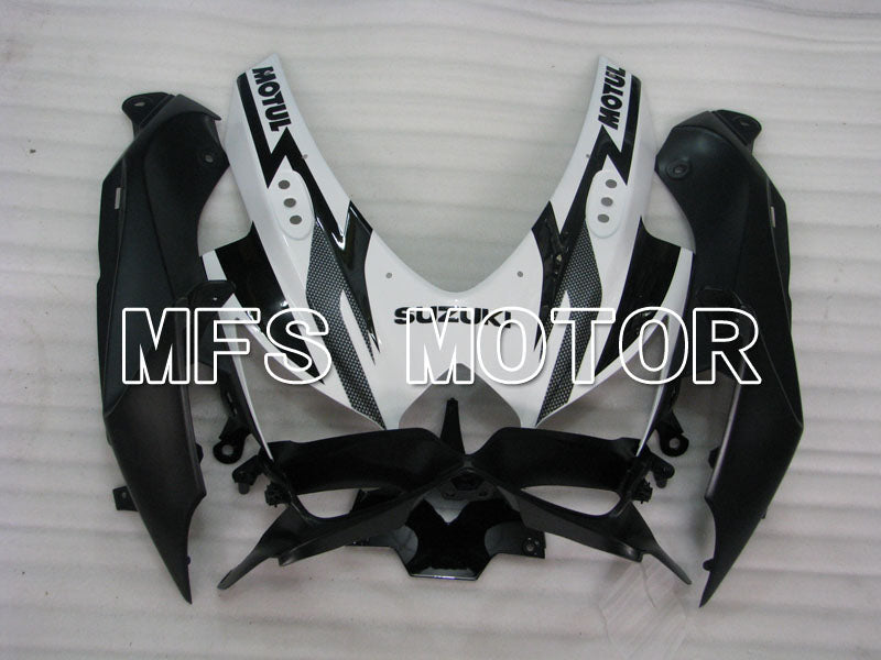 Suzuki GSXR600 GSXR750 2008-2010 Injection ABS Fairing - Corona - Black White - MFS2483 - Fairings Kit