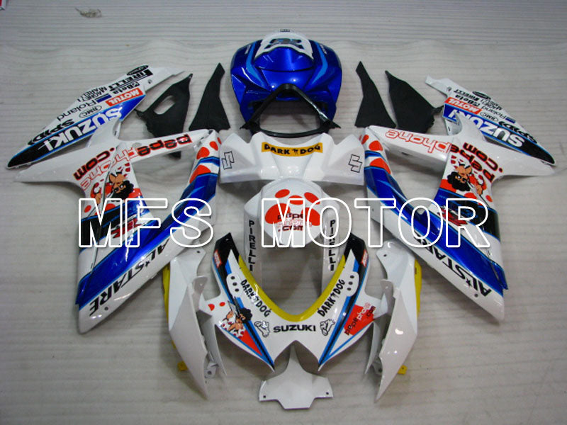 Suzuki GSXR600 GSXR750 2008-2010 Injection ABS Fairing - MOTUL - Blue White - MFS2487 - Fairings Kit