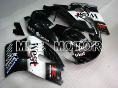 Suzuki GSXR750 1996-1999 ABS Fairing - West - Black White - MFS6873 - Fairings Kit