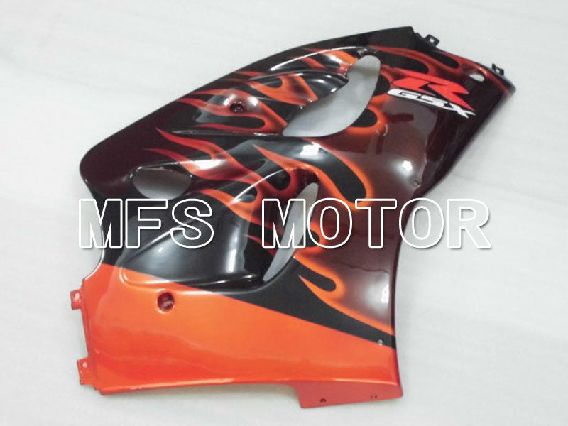 Suzuki GSXR750 1996-1999 ABS Fairing - Flame - Black Orange - MFS6877 - Fairings Kit