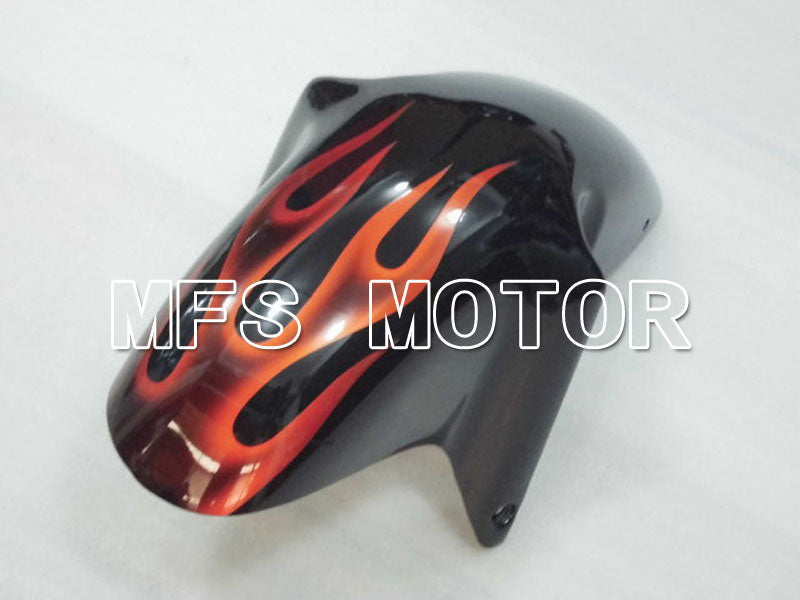 Suzuki GSXR600 1997-2000 ABS Fairing - Flame - Black Orange - MFS2560 - Fairings Kit
