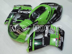 Suzuki GSXR750 1996-1999 ABS Fairing - Monster - Black Green - MFS6878 - Fairings Kit
