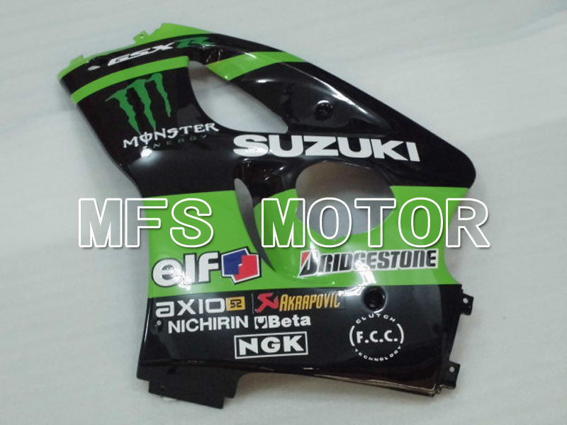 Suzuki GSXR600 1997-2000 ABS Fairing - Monster - Black Green - MFS2561 - Fairings Kit