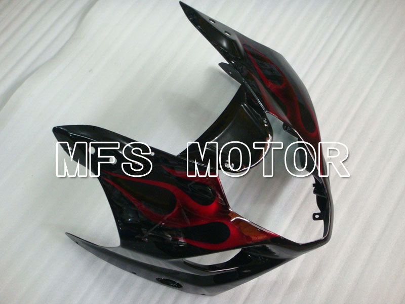Suzuki GSXR1000 2003-2004 Injection ABS Fairing - Flame - Black Red - MFS2575 - Fairings Kit