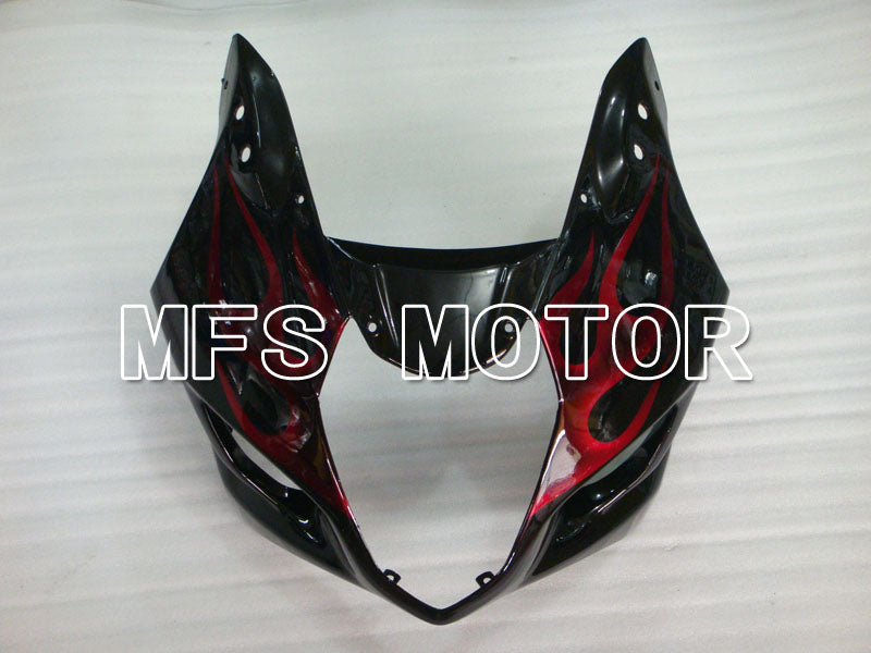 Suzuki GSXR1000 2003-2004 Injection ABS Fairing - Flame - Black Red - MFS2575 - Fairings Kit