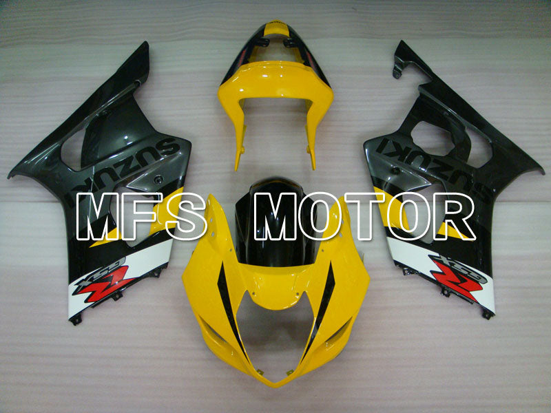 Suzuki GSXR1000 2003-2004 Injection ABS Fairing - Factory Style - Black Yellow - MFS2598 - Fairings Kit