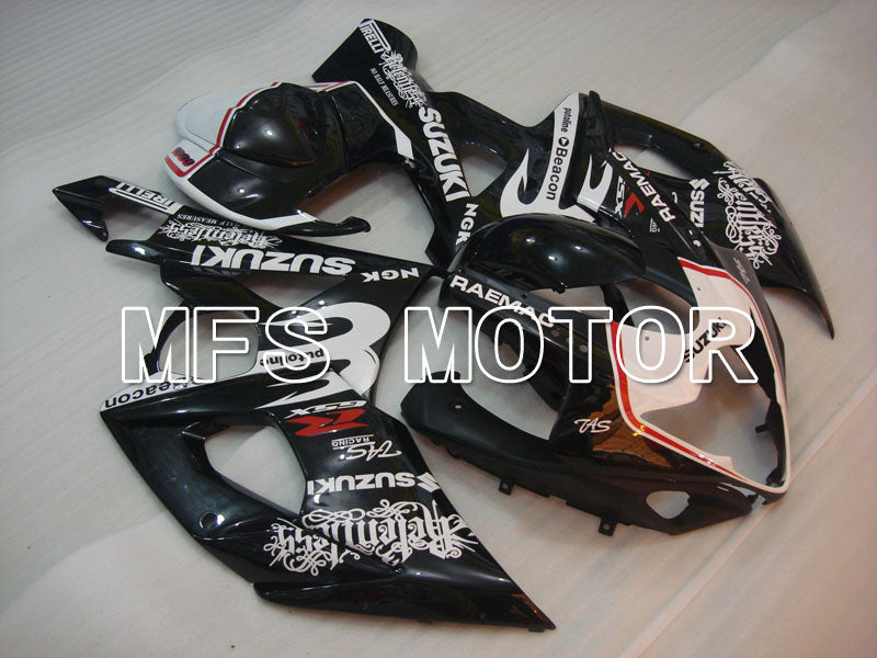 Suzuki GSXR1000 2005-2006 Injection ABS Fairing - Beacon - Black White - MFS2617 - Fairings Kit