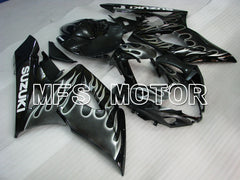 Suzuki GSXR1000 2005-2006 Injection ABS Fairing - Flame - Black Silver - MFS2628 - Fairings Kit