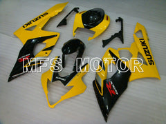 Suzuki GSXR1000 2005-2006 Injection ABS Fairing - Factory Style - Black Yellow - MFS2639 - Fairings Kit