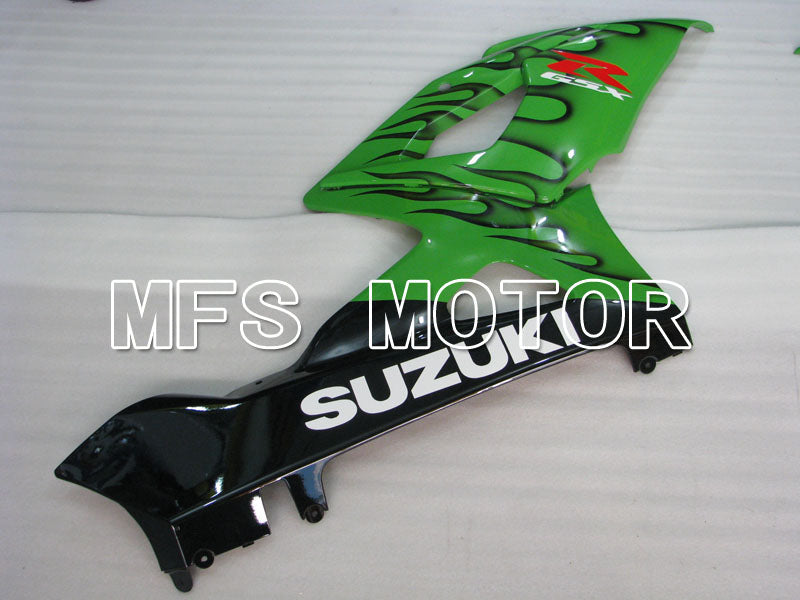 Suzuki GSXR1000 2005-2006 Injection ABS Fairing - Flame - Black Green - MFS2654 - Fairings Kit