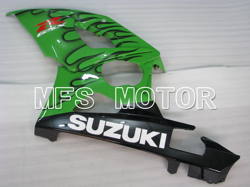Suzuki GSXR1000 2005-2006 Injection ABS Fairing - Flame - Black Green - MFS2654 - Fairings Kit