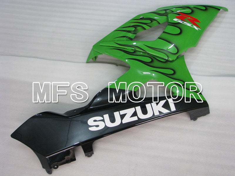 Suzuki GSXR1000 2005-2006 Injection ABS Fairing - Flame - Black Green - MFS2654 - Fairings Kit