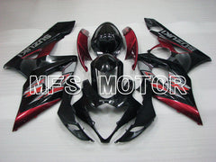 Suzuki GSXR1000 2005-2006 Injection ABS Fairing - Factory Style - Black Red - MFS2660 - Fairings Kit