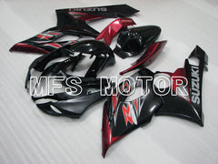 Suzuki GSXR1000 2005-2006 Injection ABS Fairing - Factory Style - Black Red - MFS2660 - Fairings Kit