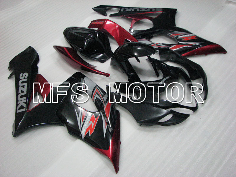 Suzuki GSXR1000 2005-2006 Injection ABS Fairing - Factory Style - Black Red - MFS2660 - Fairings Kit