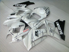 Suzuki GSXR1000 2007-2008 Injection ABS Fairing - Corona - Black White - MFS2665 - Fairings Kit
